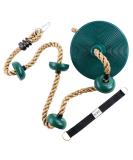 Climbing Rope with Platforms and Disc Swing Seat Set Playground Accessories Including Bonus Hanging Strap & Carabiner - Buy Online on GoSupps.com