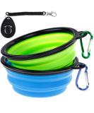 Faburo Foldable Travel Dog Food Dispensers - 2 Pack Leak-Proof Silicone with Training Clicker - Perfect for International Pet Travel - Buy Online on GoSupps.com