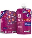 Cerebelly Organic Baby Food Pouches Beet Carrot Blueberry (4 oz, 6 pk) - Toddler Snacks with Brain-supporting Nutrients from Superfoods - Gluten-Free & BPA-Free Healthy Snacks - Buy Online on GoSupps.com