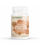 Vitamin B12 1000 mcg + Folic Acid 500 mcg | 1500 mcg Supplement for Energy & Brain Support | Reduce Fatigue | Immune System Booster - 60 Capsules - Buy Online on GoSupps.com