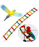 Wooden Climbing Ladder Toy for Small and Medium Birds - 12-Step Design for Parrots, Budgies, Cockatiels, Macaws, African Greys - VTurboWay - Buy Online on GoSupps.com