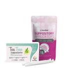 NutraBlast Tea Tree Oil Vaginal Suppositories - 12 Suppositories & 15 Applicators for Odor Control - Buy Online on GoSupps.com