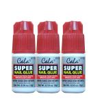 3 bottles Super nail Glue professional Salon Quality,Quick and Strong Nail liquid adhesive 0.10 Ounce (Pack of 3) - Buy Online on GoSupps.com