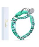 Dazzber Martingale Collar for Dogs - No Pull Soft & Stylish Heavy Duty Pet Collar for Medium & Large Breeds - Blue & White Plaid 1 Inch Wide - Buy Online on GoSupps.com
