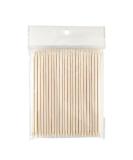100 PCS Orange Wooden Nail Sticks | Double Heads Cuticle Pusher Tools for Manicure and Pedicure - Buy Online on GoSupps.com