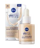 Nivea 3in1 Hyaluron Serum Foundation Medium (30 ml) - Anti-Aging Moisturizing Foundation for Youthful Skin - Buy Online on GoSupps.com