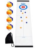 Elite Sportz Equipment Curling Game - Tabletop Family Fun Set with 4 Ft x 1 Ft Mat - Includes Bonus Travel Bag - Ages 6 & Up - Buy Online on GoSupps.com