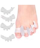 Toe Separator Silicone for All Toes - Hallux Valgus Correction | Soft Gel BPA-Free 2 Pairs - Buy Online on GoSupps.com
