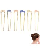 6 Pack Metal U Shape Hair Fork Sticks - Hair Bun Chignon Wedding Pins for Women & Girls - Buy Online on GoSupps.com
