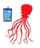 Hengda Kite Octopus Flyer with Long Colorful Tail for Kids - 31 Wide x 157 Long - Large Red Kite - Buy Online on GoSupps.com