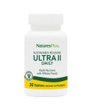 NaturesPlus Ultra II Multivitamin Sustained Release - 30 Vegetarian Tablets | Whole Food Daily Supplement for Natural Energy & Overall Health - Buy Online on GoSupps.com