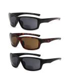 3 Pairs Square Bifocal Sunglasses for Men & Women - UV Protection Outdoor Sporty Sun Readers | Black Brown Red & Tortoise - Buy Online on GoSupps.com