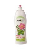 AlmaWin Eco Dishwashing Liquid Wild Rose & Lemon Balm 1L - Vegan & Concentrated for Sparkling Clean Dishes - Buy Online on GoSupps.com