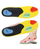 Orthotic Insoles for Plantar Fasciitis - Arch Support Inserts for Men & Women - Pain Relief & Comfort | Shock-Absorbing Breathable | Size L (Men's 9.5-10.5 / Women's 10.5-11.5) - Black - Buy Online on GoSupps.com