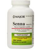 Major Pharmaceuticals Senna 8.6mg 1000ct Natural Vegetable Laxative Tablets - Buy Online on GoSupps.com