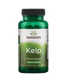 Swanson Kelp 225mcg - Natural Iodine Supplement for Thyroid Health - 250 Tablets - Buy Online on GoSupps.com