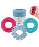 Ryaco 3-in-1 Hand Trainer Ring - Silicone Grip & Finger Trainer (30-50LB) for Muscle Training Sport Fitness & Climbing - Ideal for Beginners - Buy Online on GoSupps.com