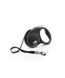Flexi Black Design Tape Retractable Dog Leash for Small Dogs up to 15kg/33lbs - 5m - Buy Online on GoSupps.com