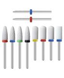 Ceramic Nail Drill Bits Set - Professional 10Pcs 3/32 Cuticle Remover for Acrylic Gel Nails - Crystal Nail Extension Tool - Nail Removal Kit - 10 Count - Buy Online on GoSupps.com