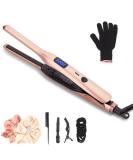 Mini Hair Straightener for Short Hair & Pixies - Adjustable Temperature Flat Iron (Rose Gold) - Buy Online on GoSupps.com