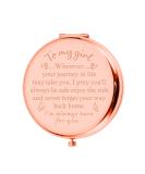 To My Daughter Gift from Mom & Dad | Graduation, Birthday, Wedding & Christmas Inspirational Make Up Mirror - Buy Online on GoSupps.com