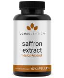 Saffron Extract Capsules - 88.50mg Pure Saffron Supplements for Mood and Eye Support - Made in USA - 60ct - Buy Online on GoSupps.com