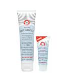 First Aid Beauty Pure Skin Face Cleanser Bundle   Sensitive Skin Gentle Cleanser   Classic 5 oz Tube + Bonus 1 oz Travel Size - Buy Online on GoSupps.com