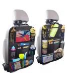 Kardne 2Pcs Kids Car Seat Storage Bag - Waterproof Organizer with Anti-Kick Protectors & Toy Storage Pockets | Easy Clean 600D Polyester Mesh - Buy Online on GoSupps.com