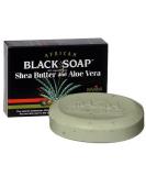 African Black Soap With Shea Butter & Aloe Vera by Madina 100% Vegetable Base 3.5 oz (3 Bars)... iwgl - Buy Online on GoSupps.com