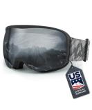 Wildhorn Cristo OTG Ski & Snowboard Goggles - US Ski Team Official Supplier - 100% UV Protection - Stealth Jet Black for Men, Women, & Youth - Buy Online on GoSupps.com