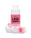 Lash Shampoo Bulk 600ml - Oil Free Eyelash Extension Cleanser | Gentle Foaming Formula for Salon & Home Care | Buy Rose Scented Shampoo Online - Buy Online on GoSupps.com