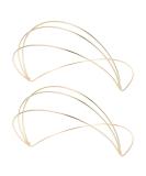 Beaupretty 2-Piece Simple Hair Ties & Metal Headbands for Women - Elegant Wedding Tiara Thin Gold Hair Bands - Buy Online on GoSupps.com