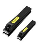 HAWATOUR Nail Clippers Set with Ultra Sharp Fingernail and Toenail Cutters in Black Tin Case - Buy Online on GoSupps.com