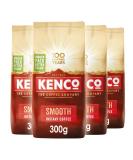 Kenco Smooth Instant Coffee 300g Refill Bag (Pack of 4 Total 1.2kg) Smooth Instant Coffee 300 g (Pack of 4) - Buy Online on GoSupps.com
