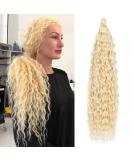 Deep Twist Crochet Hair - 22 Inch Ombre Kinky Curl Braided Extensions | 3 Pack Synthetic Waterwell Twist Hairstyles - Buy Online on GoSupps.com