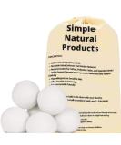 Simple Natural Products Wool Dryer Balls - Reusable Fabric Softener for Laundry - Unscented, XL Pack of 6 - Buy Online on GoSupps.com