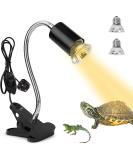 Tortoise Heat Lamp Basking Lamp 2 Bulb 25W 50 W UVA UVB Light Lamp Heat Spotlight Reptile Light Aquarium Basking Light with Holder for Tortoise Bell Turtle Snake Lizards Terrarium Amphibian - Buy Online on GoSupps.com