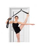 Door Leg Stretcher - Premium Leg Strap for Flexibility & Stretching | Ideal for Ballet, Cheer, Dance, Gymnastics | Black - Buy Online on GoSupps.com