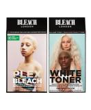 BLEACH LONDON - Cool Blonde Base Set - Plex Bleach Kit and White Toner Kit for bleaching and toning hair platinum - 2 pack - Buy Online on GoSupps.com