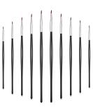 10 Pieces Thin Eyeliner Brushes - Fine Point Gel Eyeliner Tools for Perfect Eye Makeup - Synthetic Bristles for Wet Liquid & Water-Activated Eyeliner - Buy Online on GoSupps.com