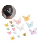 Agirlvct 15 PCS Matte-Color Butterfly Hair Claw Clips | Non-Slip Medium Hair Jaw Clips for Women & Girls | Strong Hold Cute Hair Accessories - Birthday Gift | Thick & Thin Hair - Style 2 - Buy Online on GoSupps.com