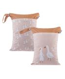 Maeau 2-Piece Wet Bags for Fabric Diapers | Reusable & Waterproof Baby Organizer Bags | 30x40cm - 34 Stylish Patterns - Buy Online on GoSupps.com
