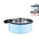Water Bowl for Dog Crates & Cages 2-in-1 Crate Type Pet Hanging Bowl Stainless Steel Cage Dog Bowl Medium Sized Dog Feeder Food Water Bowl (Blue1.7l/1pcs) Blue18cm Blue18cm - Buy Online on GoSupps.com