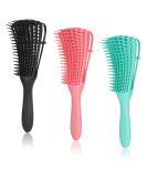 Tonyg-P EZ Discrowded Brush for Afro Textures 3a-4c | Easy Clean Wet/Dry Hairbrush - Pink/Blue/Black - Buy Online on GoSupps.com
