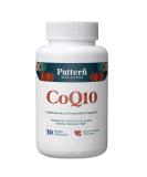 Buy Pattern Wellness CoQ10 200mg Ubiquinone - Vegan Capsules for Heart & Energy Support - Non-GMO - Fast International Shipping - Buy Online on GoSupps.com