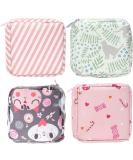 4-Pack Storage Bag for Women's Bandages | Periodica Zip Bags for First Period Gifts | Collectible Pink Bags for Teenage Girls - Buy Online on GoSupps.com
