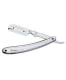 Shaving Factory Parker 31R Stainless Steel Straight Edge Razor with 5 Shark Super Stainless Blades - Premium Shaving Kit for a Smooth Shave - Buy Online on GoSupps.com