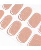 DANNI & TONI Soft Gel Nail Strips - Simply Sand Solid Colour Fine Glitter | 28 Stickers Semi Cured Wraps - Buy Online on GoSupps.com