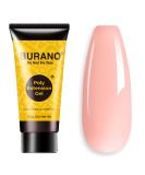 BURANO Poly Nail Gel - 60ml Pink Builder Gel for Easy Nail Extensions | Trendy Poly Extension Gel for Stunning Manicures - Buy Online on GoSupps.com