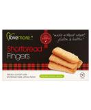 Lovemore Free From Gluten Free Shortbread Fingers (125g) - Buy Online on GoSupps.com
